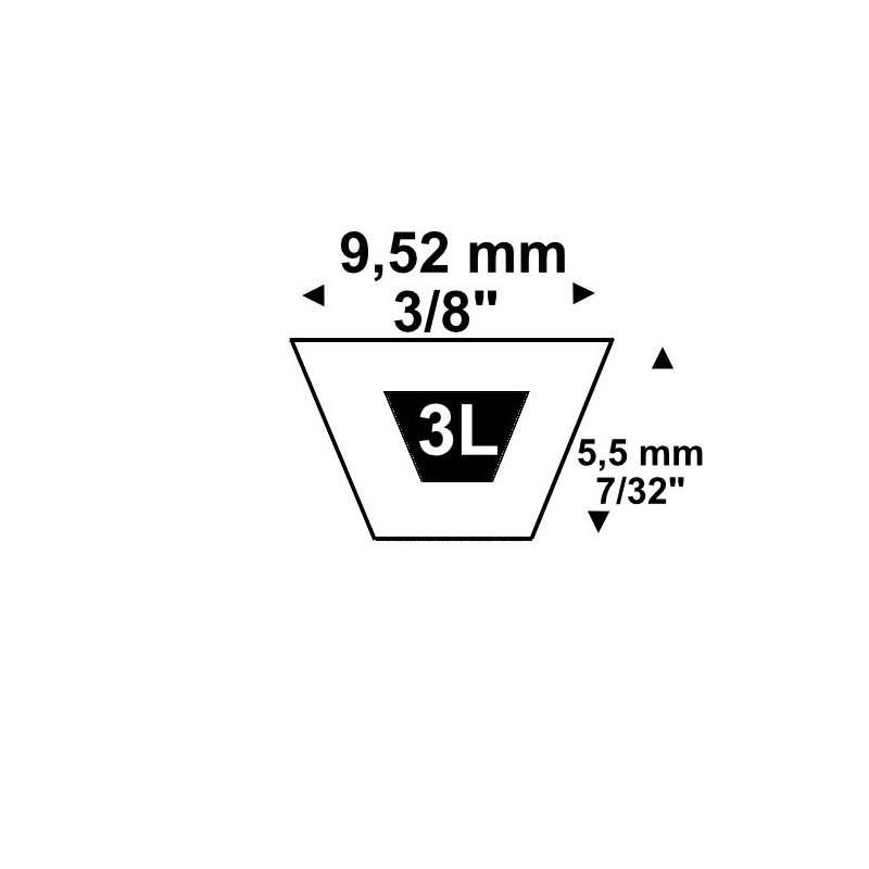 Keilriemen 3L330