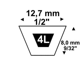 Keilriemen 4L260