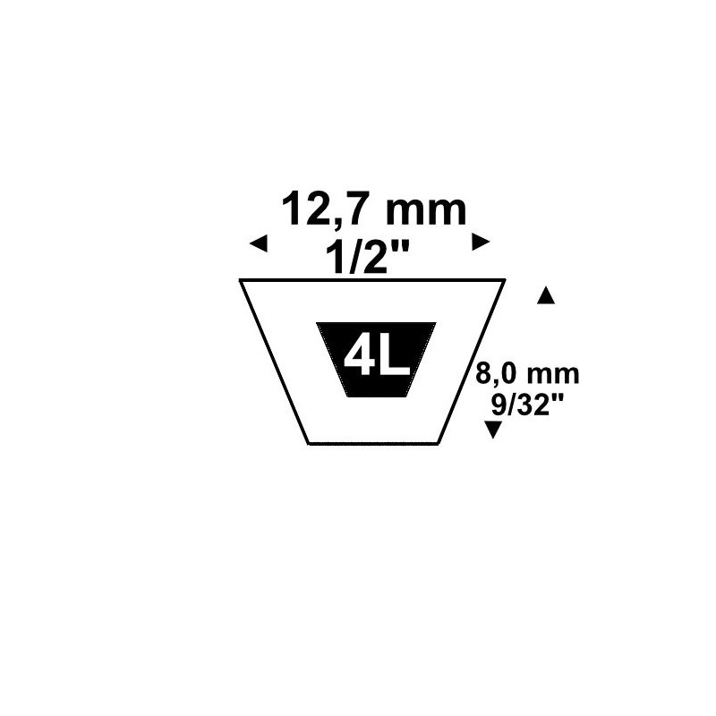 Keilriemen 4L800